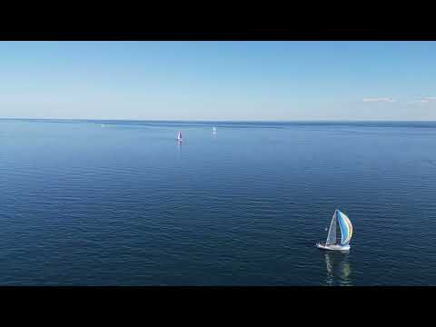 Sailing on Lake Superior Near Duluth
