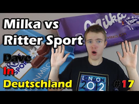 German Chocolate Showdown: MILKA VS RITTER SPORT! | ep.17 Dave In Deutschland - A Year Abroad Blog