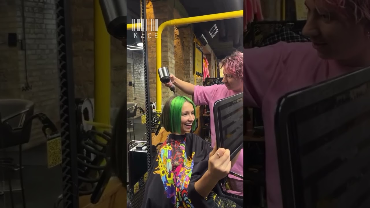 MISS MONIQUE IN OWN STYLE OF HAIRCUT 🇺🇦💚💚