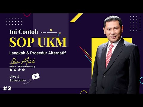 Pertanyaan: Kenapa UMKM perlu SOP dan seperti apa Contohnya?