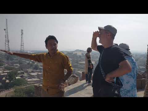 Italian, French & Japanese Tourist at Kotdiji Fort Khairpur Sindh