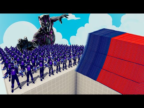 200x BLACK PANTHER + 1x GIANT vs EVERY GOD - Totally Accurate Battle Simulator TABS