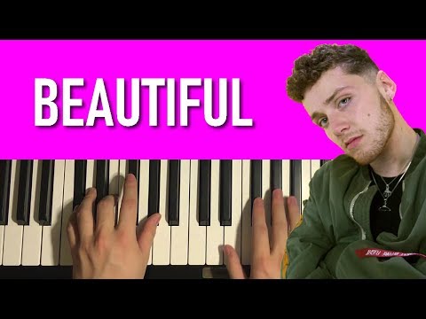 HOW TO PLAY - Bazzi ft. Camila Cabello - Beautiful (Piano Tutorial Lesson)