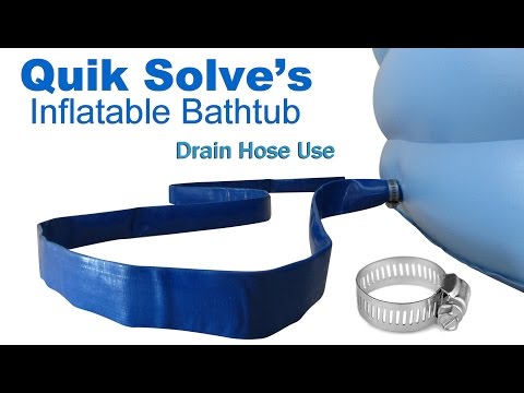 Part of a video titled Adult Inflatable Bathtub Drainage - YouTube