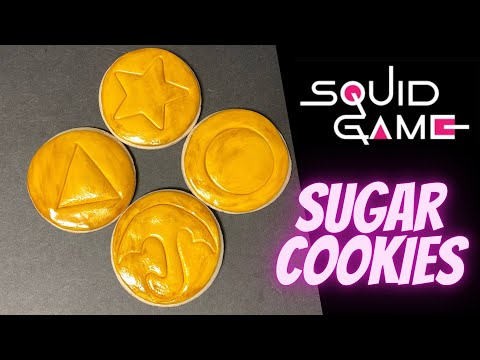 Squid Games Sugar Cookies | Dalgona Inspired Cookies