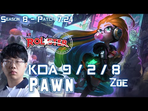 KT Pawn ZOE vs SYNDRA Mid - Patch 7.24 KR Ranked