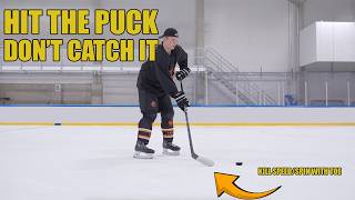 Passing And Receiving The Puck LIKE TODAYS PRO NHL HOCKEY PLAYERS !
