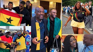 Ibrahim Mahama, Sharaf,Stonebwoy Dr. Louisa Join Ghana Fans in Boston 2 Cheer Black Stars Vs England