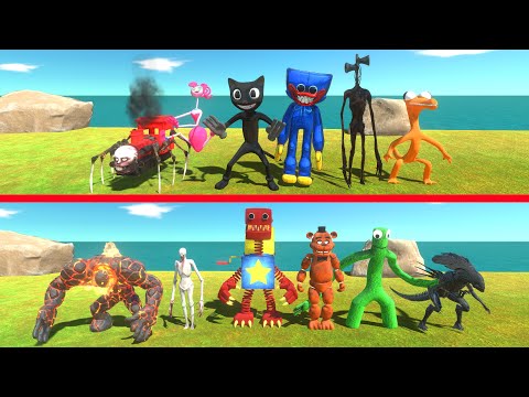 6vs6 Creepy Monster Battle - Animal Revolt Battle Simulator