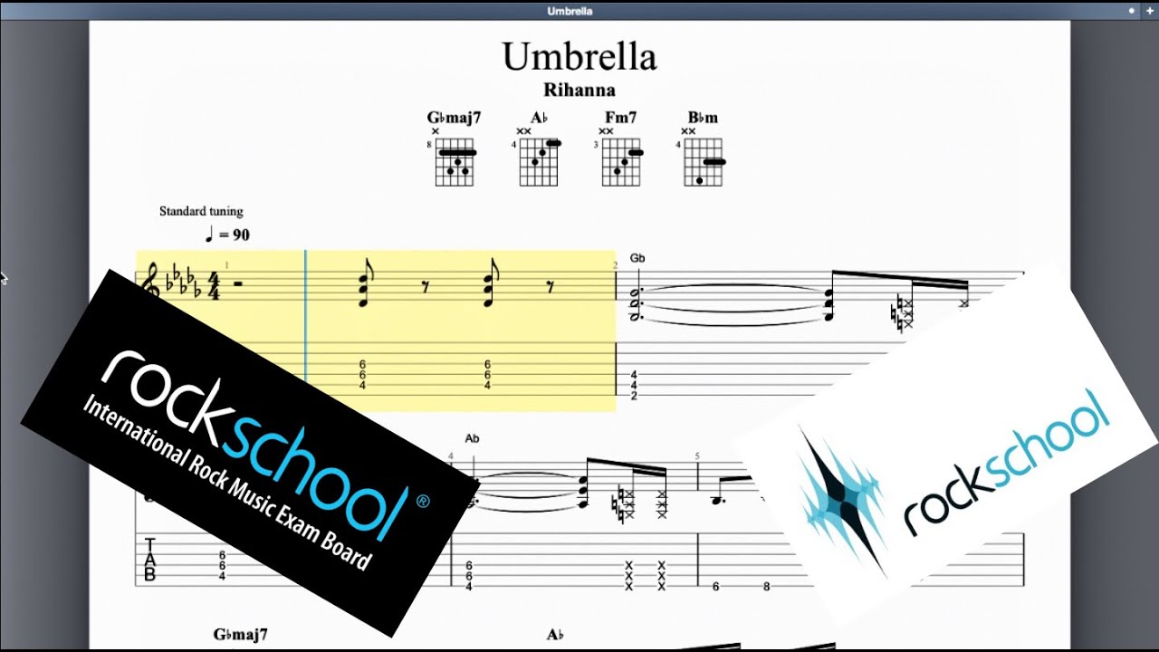 Umbrella Rockschool Grade 7 Guitar