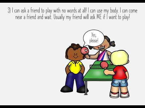 I can ask a friend to play | Preschool social narrative