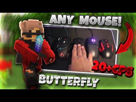 Part of a video titled How To Always Butterfly Click 20+CPS on ANY MOUSE | Minecraft