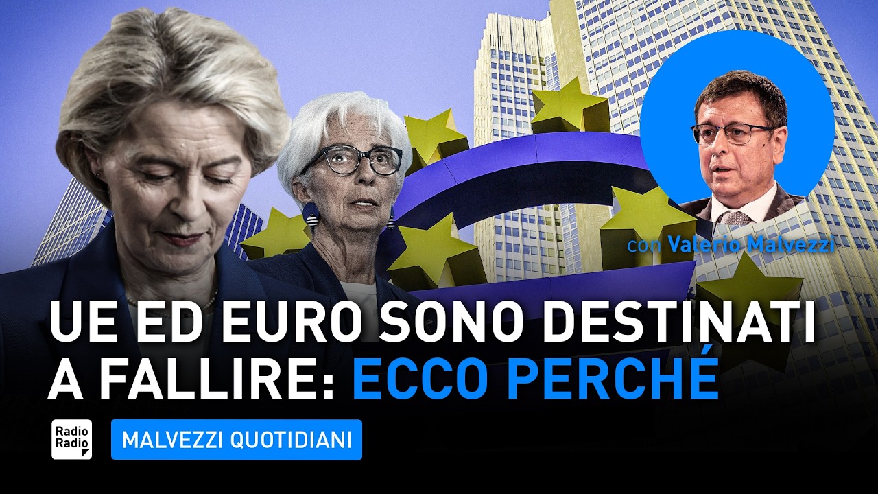Perché UNIONE EUROPEA ed EURO sono destinati a FALLIRE | Valerio Malvezzi
