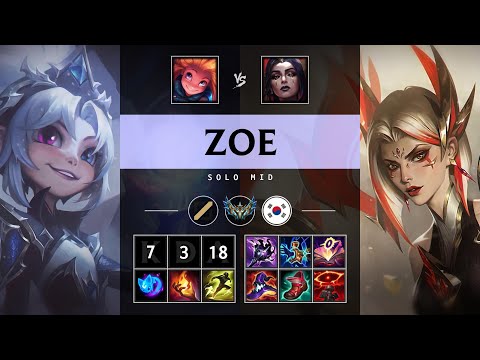 Zoe Mid vs LeBlanc - KR Challenger Patch 25.21