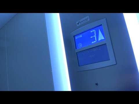 2014 OTIS GEN2 MRL traction scenic elevator @ Fredriksten Hotel, Halden, Norway.