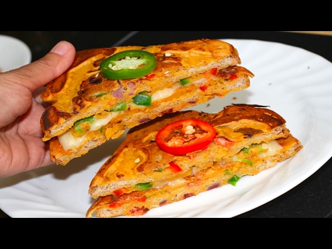 Besan Toast Cheese Sandwich Video Recipe | Bhavna's Kitchen