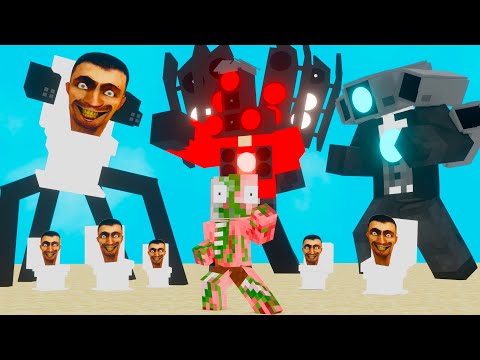 Monster School : BECOME SKIBIDI TOILET - Minecraft Animation