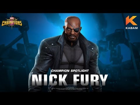 10k damage per second? Nick Fury Destroys Red Hulk in Lab MCOC.