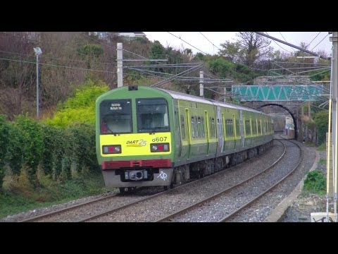 Dart Train number 8607 - Seapoint Station, Dublin