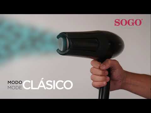 Фен для волос 2 в 1 круговая сушка 360º выпрямитель керамика SOGO SEC-SS-3685 2000 Вт холодный обдув АС мотор - фото 1 - id-p2008835029