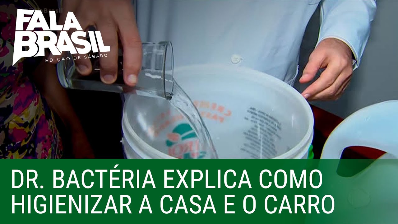 Coronavírus: Dr. Bactéria explica como higienizar a casa e o carro