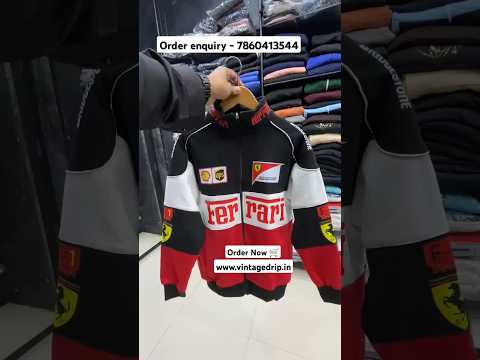 Ferrari F1 vintage racing Jacket#jacket #formula1 #fashion #fieldjacket #ferrarijacket #racerjacket