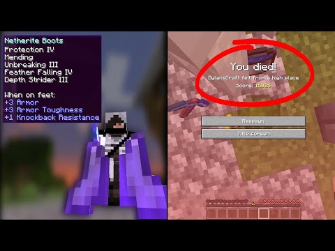 THE BEST MINECRAFT BOOTS EVER... (minecraft ep.111)