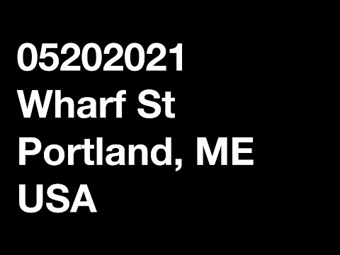 Wharf St in Portland, ME USA | 05202021 | 4K