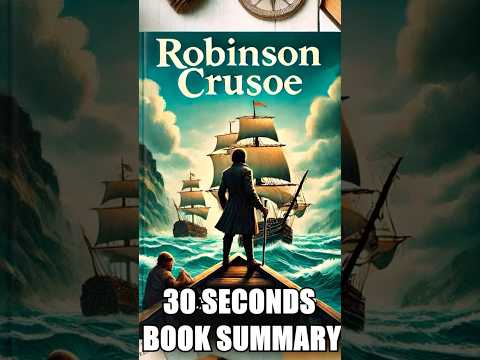 "Robinson Crusoe" by Daniel Defoe - 30 Seconds Summary | #BookSummary #30SecondBooks