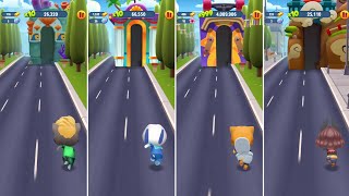 Talking Tom Gold Run Tarantula Tom vs Aqua Hank vs Toilet Ginger vs Flower Becca Android Gameplay