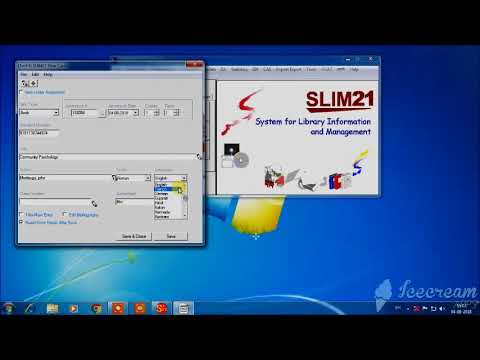 Catalogue Entry in SLIM21