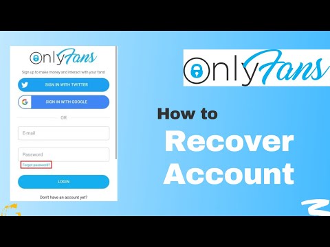 How to recover onlyfans account