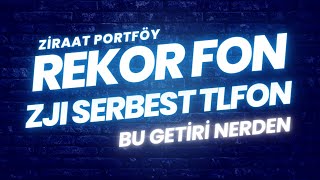 yok böyle getiri ziraat portföy serbest fon