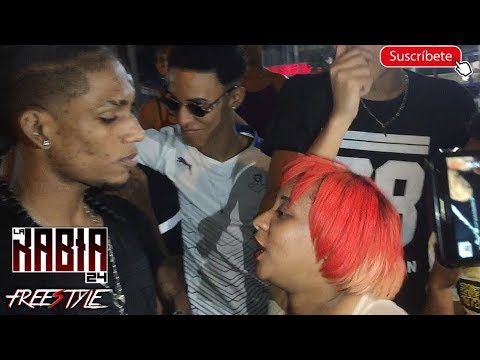 😂( A HAITIAN AND A CRAZY WOMAN ) La Rabia 24 vs La Makabra - freestyle in Guibia