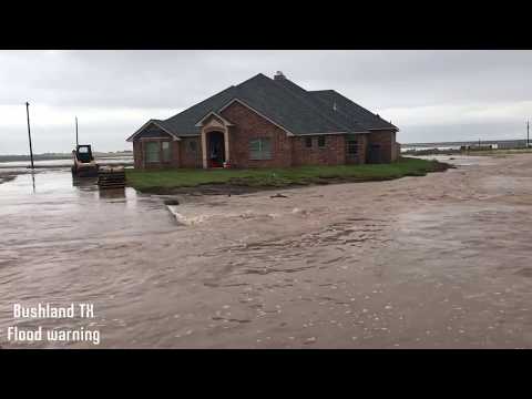 SIGNIFICANT FLOODING in Bushland Texas west of Amarillo
