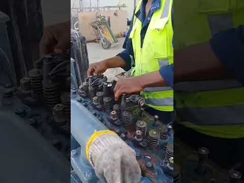 how rocker arm fix and push rod P126TI-II Doosan Engine
