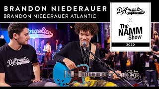 Video thumbnail for Brandon 'Taz' Niederauer Shows Off His Signature Atlantic at #NAMM2020 | D'Angelico Guitars by D'Angelico Guitars