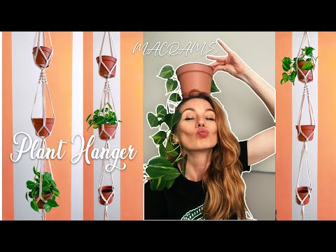 How to Make Macrame Plant Hanger for 3 pots 🪴🪴🪴| Tutorial | Beginner |