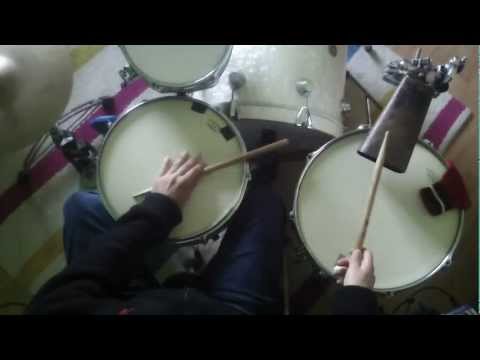 Rumba Guaguanco Rhythm on the drumset with left foot clave