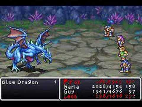 Final Fantasy II DOS Boss Battle #17 - Blue Dragon