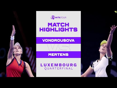 Marketa Vondrousova vs. Elise Mertens | 2021 Luxembourg Quarterfinal | WTA Match Highlights