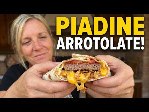 Come Fare Piadine Arrotolate! Ricetta Facile!