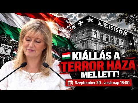Schmidt Mária - Tüntetés a Terror Háza Múzeum előtt- HírTV