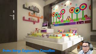 3d arsitectural project Hotel and play