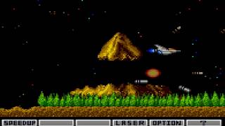 Gradius (PC Engine, 1991) 1P Full Game (1-loop) Session 🚀🌋🗿