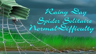 Pogo Games ~ Rainy Day Spider Solitaire - Normal Difficulty