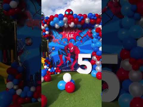 Spiderman decor / Happy Birthday RIGERS 5  #dekor #suprise #party #partyideas #partydecorations