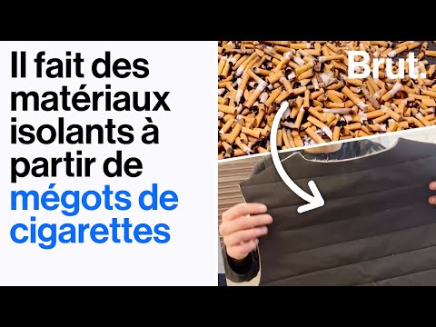 They turn cigarette butts into insulating materials