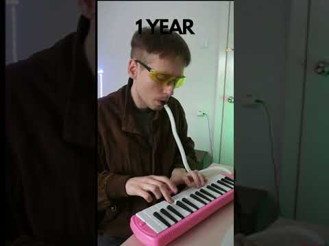 1 week vs 5 years of playing melodica