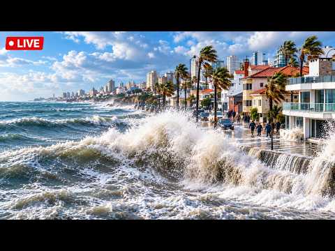 🚨 ARGENTINA IN CHAOS! Atlantic Coast Storm Floods Monte Hermoso as Córdoba Buried in Hail